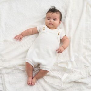 Baby Unisex Knitted Sleeveless Romper