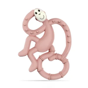 Dusty Pink Mini Monkey Teether