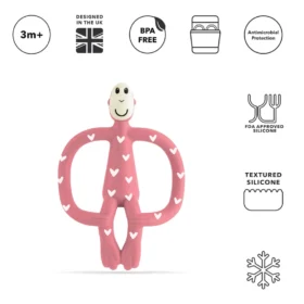 Matchstick Monkey Hearts Original Teether