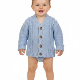 Knitted Chunky Baby Boys Cardigan