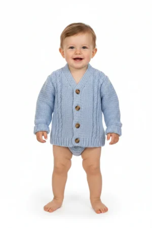 Knitted Chunky Baby Boys Cardigan