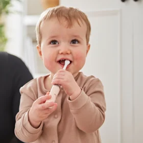 Baby Electric Sonic Toothbrush- Dusty Pink