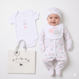 Baby Girls Gift Set- Happy Little Baby