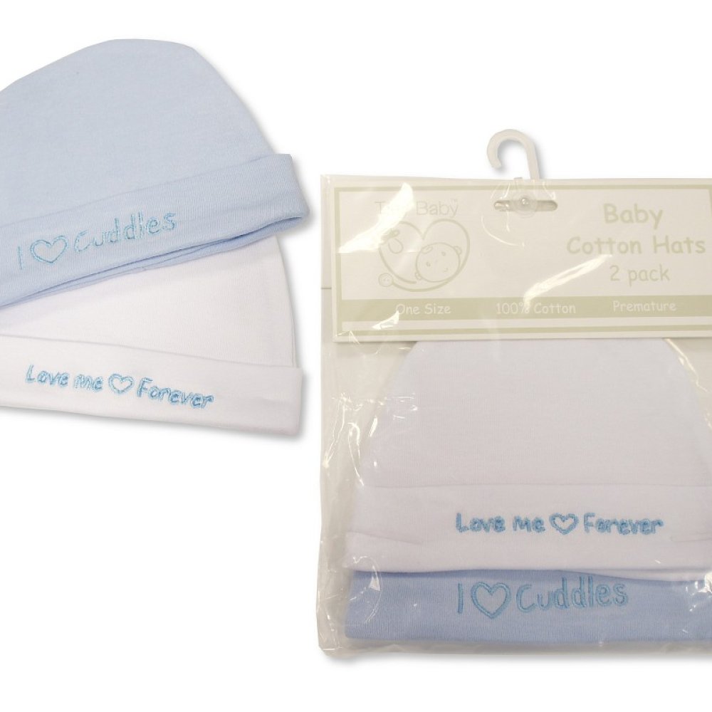 Premature Baby Boys Hats 2-Packs Premature Baby Boys Hats 2-Packs