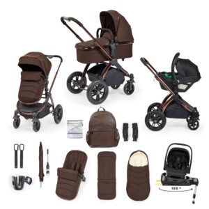 Stomp Luxe Elements Edition 15 Piece Travel System- Chestnut