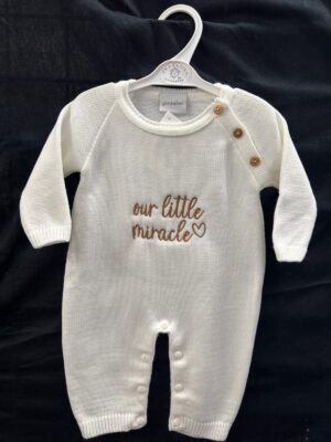 Dandelion Our Miracle Romper- White
