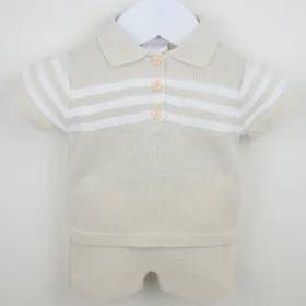 Mateo Shorts Suit Natural/white