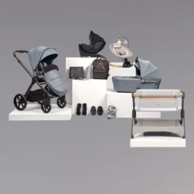 Bababing Raffi Mkii | 16 Piece I-Size Travel System | Travel & Home Bundle + Car Seat & Isofix Base