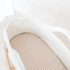 Little Duckling 2pk Fitted Moses Basket Sheets – 74 X 30 Cm
