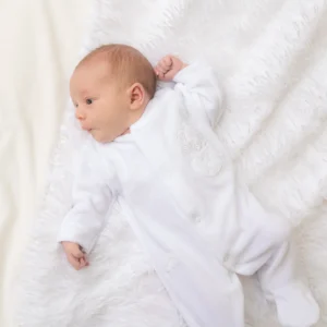 Premature Mouse In Teacup Velour Sleepsuit