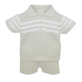 Mateo Shorts Suit Natural/white