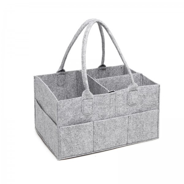 Kono Felt Caddy Organiser With Storage - Grey Kono Felt Caddy Organiser With Storage - Grey