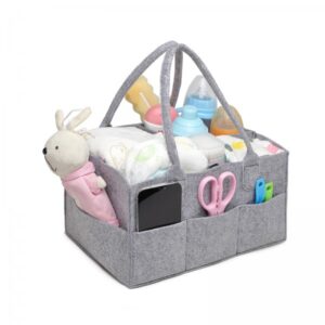 Kono Felt Caddy Organiser With Storage - Grey