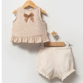 Baby Girls Ruffle Stripe Top & Bloomers Set