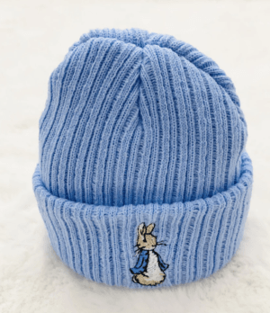 Flopsy Bunny White Wool Beanie Hat- New Born (Copy)