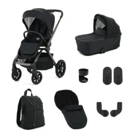 Oyster Vee Stroller Bundle - Liquorice