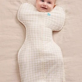 Love To Dream Swaddle Up Baby Houndstooth Print Sleeping Bag, 1.0 Tog
