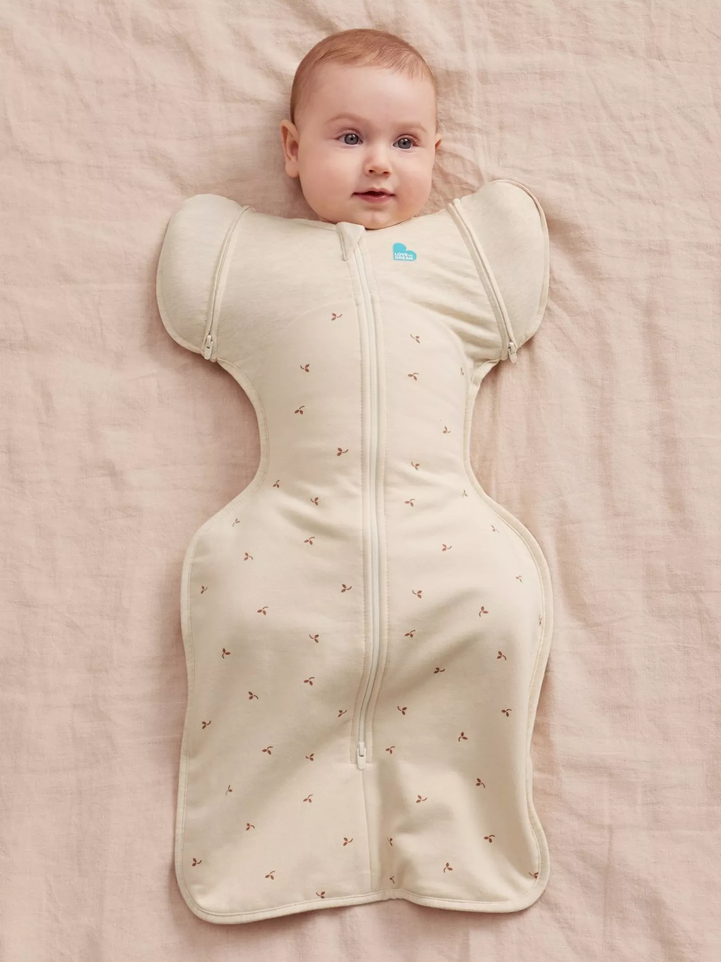 Love To Dream Swaddle Up Transition Bag (1.5 Tog) - Oatmeal Twigs Love To Dream Swaddle Up Transition Bag (1.5 Tog) - Oatmeal Twigs