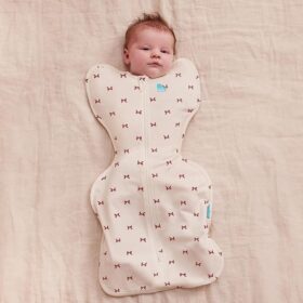 Love To Dream Swaddle Up Cream Bows Print Sleeping Bag 1.0 Tog