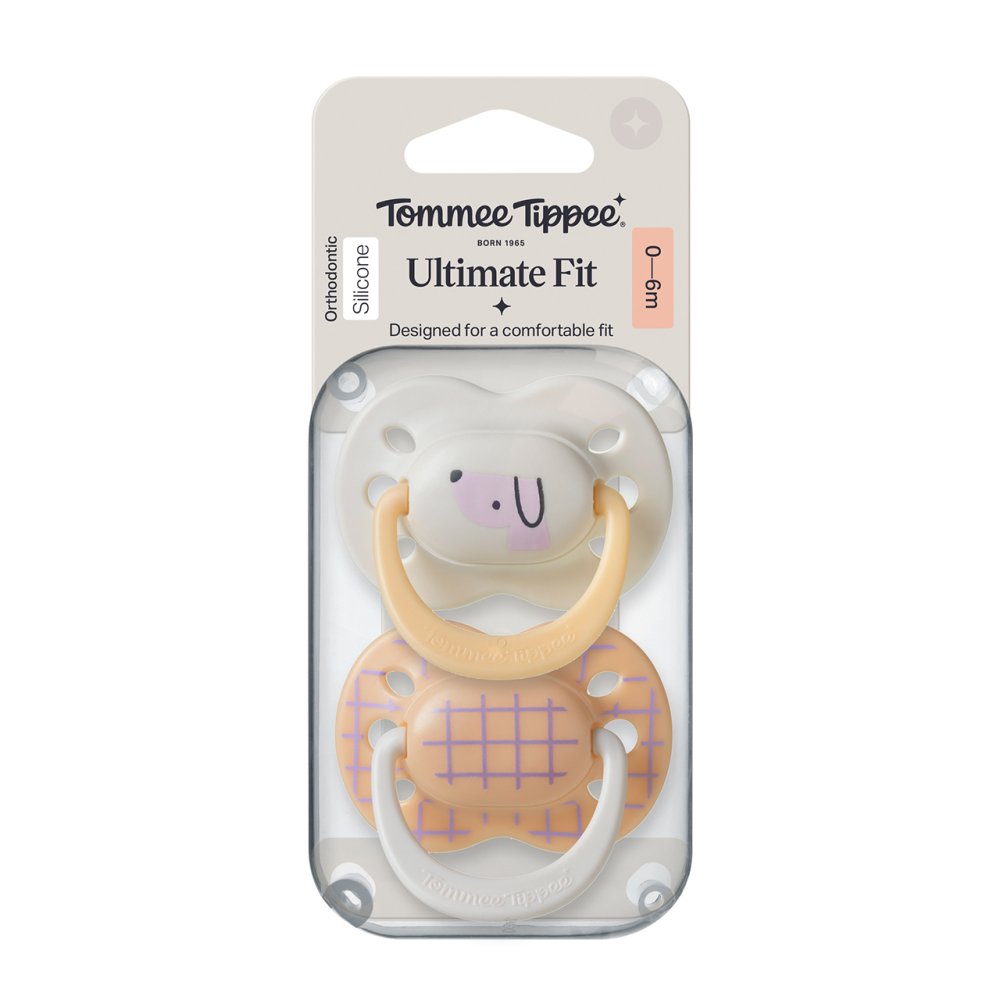 Tommee Tippee Ultimate Fit 0-6m Soother 2pk Tommee Tippee Ultimate Fit 0-6m Soother 2pk
