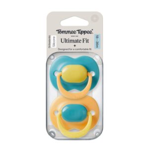 Tommee Tippee Ultimate Fit Orthodontic Silicone 2pk 18-36m - Blue/cream