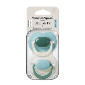 Tommee Tippee Ultimate Fit Orthodontic Silicone 2pk 18-36m - Blue/cream