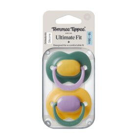 Tommee Tippee Ultimate Fit Orthodontic Silicone 2pk 18-36m – Blue/cream