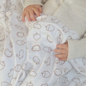 Muslinz 12 Pack Muslin Squares Acorn Patterned – 70x70cm (Copy)