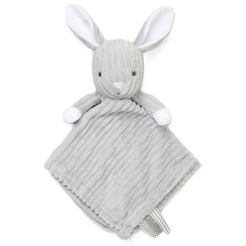 Ribbed Bunny Comforter With Taggie Ribbons Ribbed Bunny Comforter With Taggie Ribbons