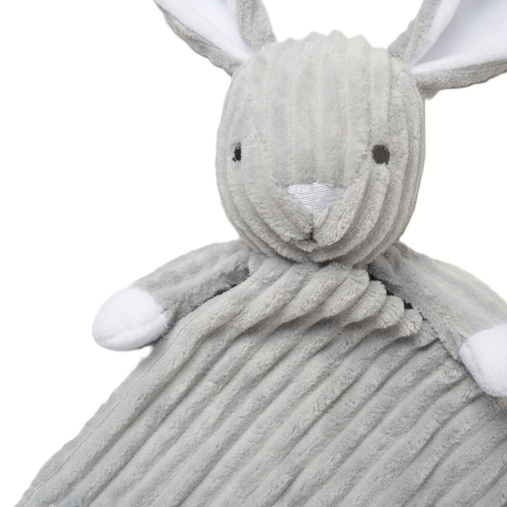 Ribbed Bunny Comforter With Taggie Ribbons Ribbed Bunny Comforter With Taggie Ribbons