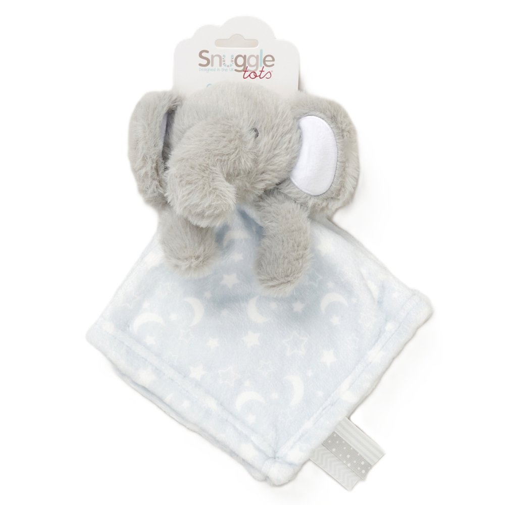 Furry Elephant Comforter With Taggie Ribbons Furry Elephant Comforter With Taggie Ribbons
