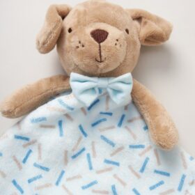 Puppy Comforter With Taggie Ribbons