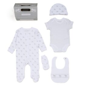 Baby Unisex Rocking Horse 6 Piece Mesh Bag Gift Set