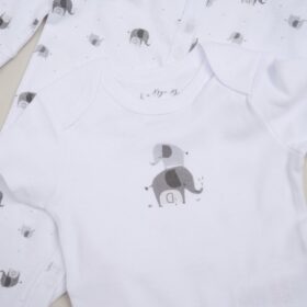 Baby Unisex Elephant 6 Piece Mesh Bag Gift Set (Nb-6 Months)