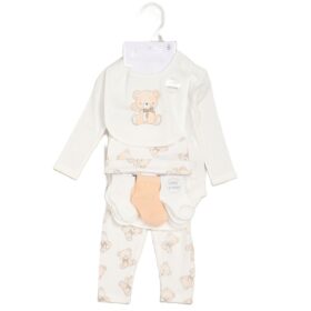 Baby Unisex Bear Ribbed 10 Piece Gift Set