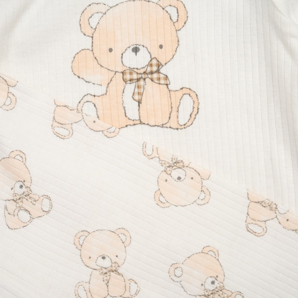 Baby Unisex Bear Ribbed 10 Piece Gift Set Baby Unisex Bear Ribbed 10 Piece Gift Set