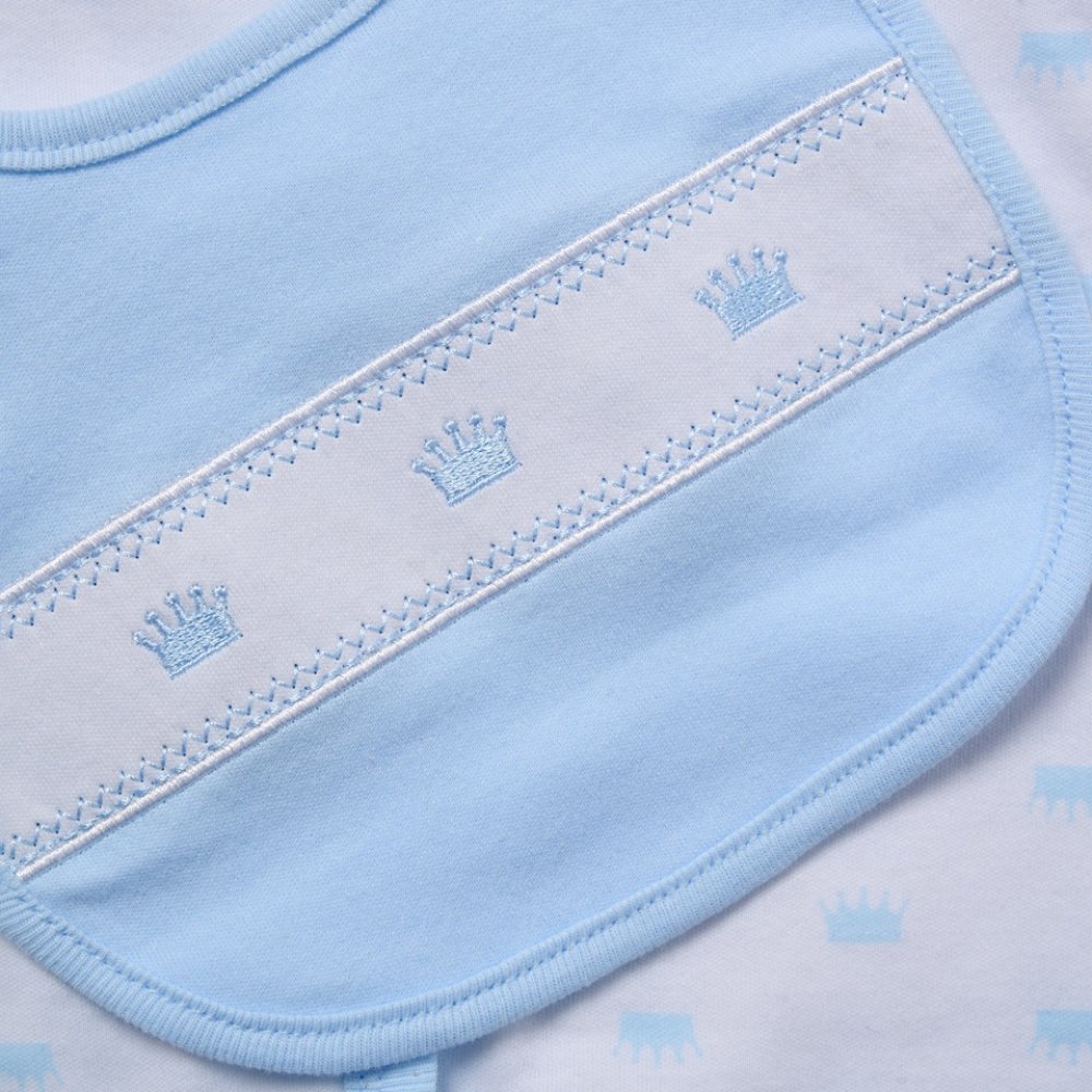 Baby Boys Crown 6 Piece Mesh Bag Gift Set Baby Boys Crown 6 Piece Mesh Bag Gift Set