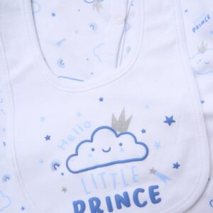 Baby Boys Little Prince 6 Piece Mesh Bag Gift Set