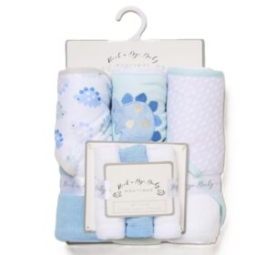 Baby Animals 6 Piece Hooded Towels & Washcloths Bath Time Set (Copy)