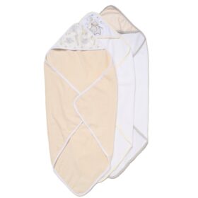 Baby Animals 6 Piece Hooded Towels & Washcloths Bath Time Set