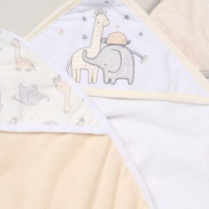 Baby Cherry & Hearts 6 Piece Hooded Towels & Washcloths Bath Time Set (Copy)