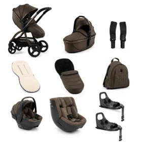 Egg3 Luxury 360 Family Travel System Bundle + Free 2nd Base – Black Panther