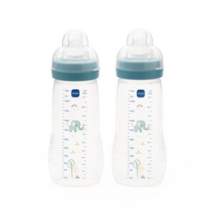 Mam Easy Active Bottle 330ml Blue 2pk