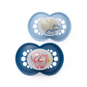 Mam Night Blue Soother 6-18m 2pk