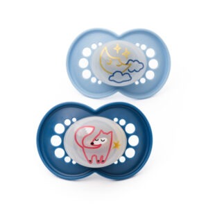 Mam Night Blue Soother 6-18m 2pk