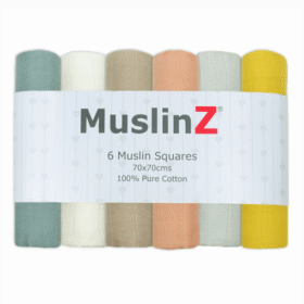 Muslinz 6 Pack Muslin Squares Neutral- 70x70cm