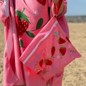 Swimwear Wet Bag- Strawberry Field