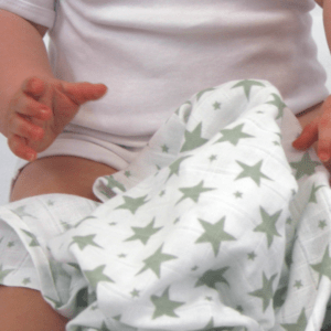 Muslinz 12 Pack Muslin Squares Grey Star Combo – 70x70cm