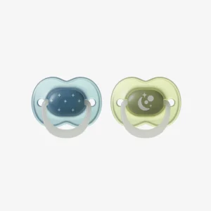 Tommee Tippee Nightglow Dummy 6-18 - Blue/green