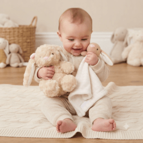 Baby Bunny Plush Toy & Comforter Set